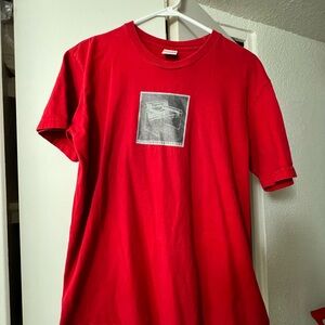 Supreme Shirt Red Short Sleeve Tee with Graphic